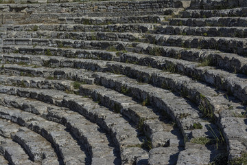 Ancient steps of amphitheater