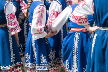 Traditional bulgarian dancers