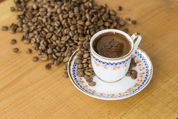 Perfect Turkish Coffee With Coffee Bean