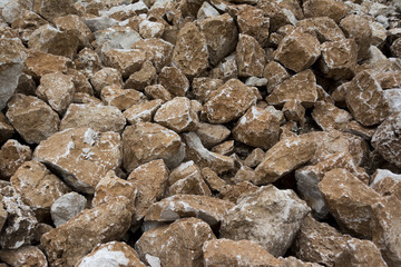 Big stones pile