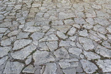 Gray pathway in old Sicily