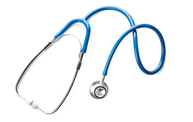 Stethoscope on white background