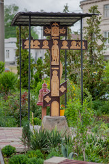 orthodox cross in church wedding