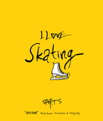 스포츠 포스터 / 손으로 그린 스포츠 그림