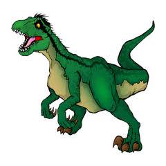 Fototapeta premium Isolated vector illustration of a Raptor.