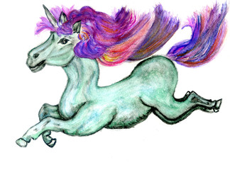 Obraz na płótnie Canvas Fantasy unicorn art