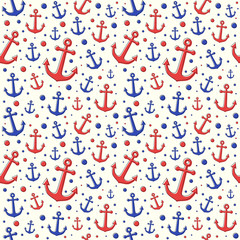 Colourful background with anchors. Vector.