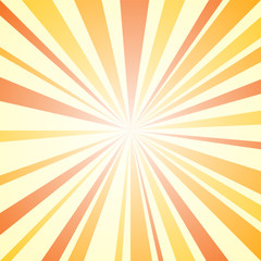 Sunburst Background, Yellow Sunrise Vector Illustration