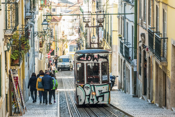 Fototapeta premium The Tram of Lisbon, Portugal