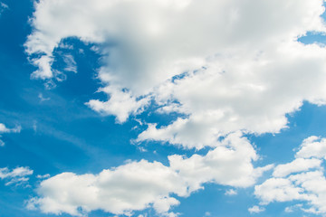 white clouds on a blue sky