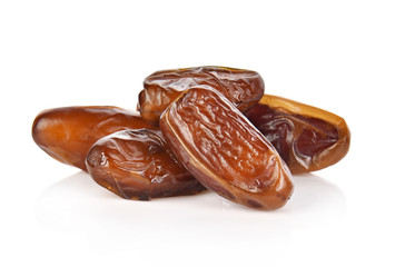 date palm on white background