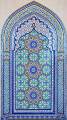 Blue stone islamic artwork