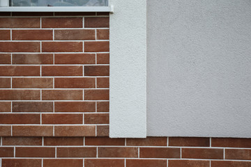 Closeup shot of a brick wall