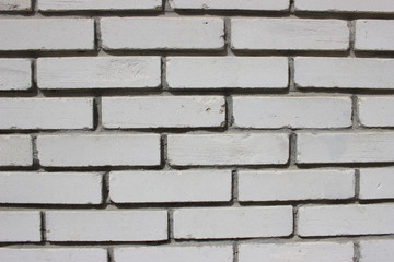 White bricks wall background 
