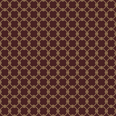 Seamless golden ornament in arabian style. Geometric abstract background. Pattern for wallpapers and backgrounds