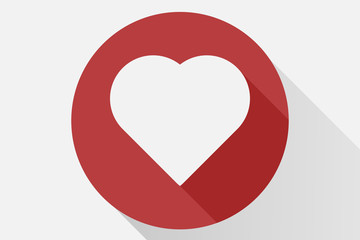 Icono rojo de corazón.