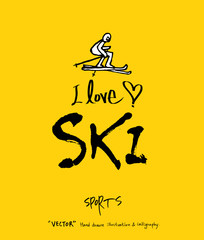 스포츠 포스터 / 손으로 그린 스포츠 그림