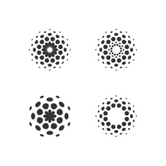 Halftone dots forms