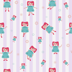 Seamless pattern. Vector illustration for backgrounds, papers, fabrics and decor.