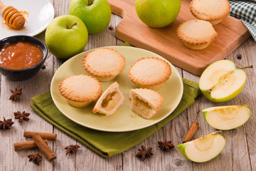Apple pies.