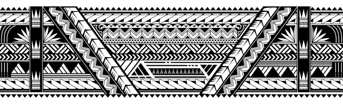 Naklejki Maori style armband tattoo shape
