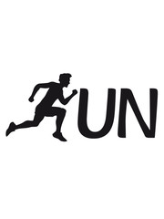 run text logo sport rennen sprinten schnell ausdauer training joggen laufen mann walken wettrennen fitness cool