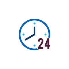 24 Hour Logo Icon Design