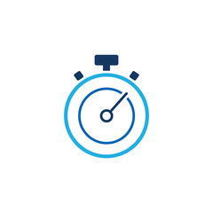 Stopwatch Logo Icon Design