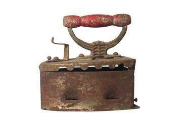 Old Iron isolated on white background
