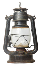 Lantern antiques isolated on white background
