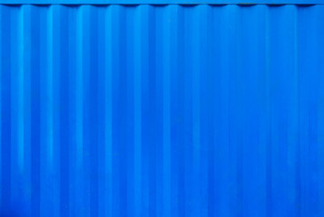Blue container texture close up
