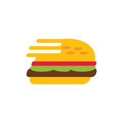 Burger Delivery Logo Icon Design