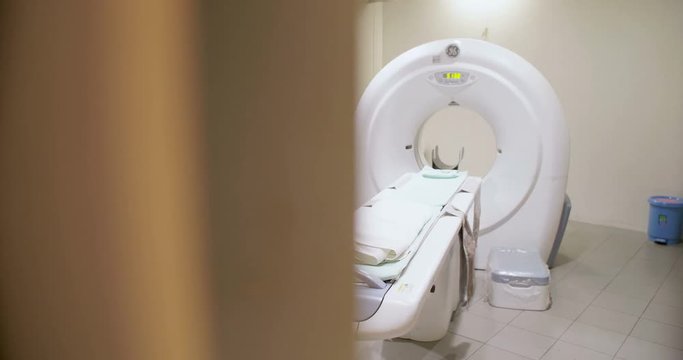 Magnetic resonance imaging (MRI) scan in a modern hospital