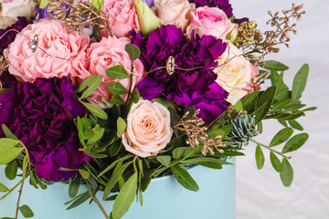 Fresh roses bouquet