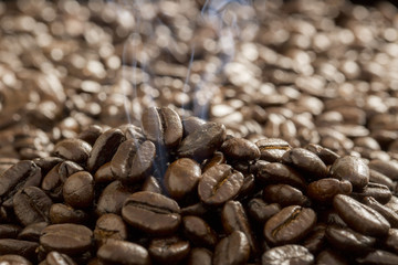 コーヒー豆の焙煎 - obrazy, fototapety, plakaty