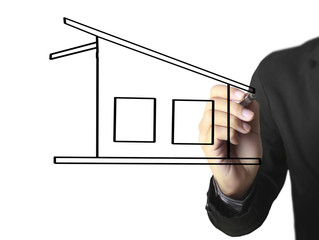 Hand drawing  house