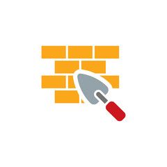 Brick Construction Logo Icon Design