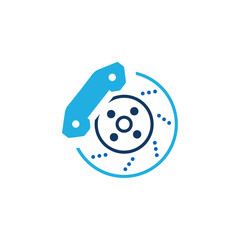 Car Brake Logo Icon Design