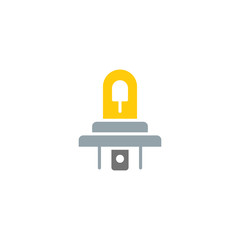 Lamp Auto Parts Logo Icon Design