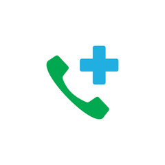 Call Medical Logo Icon Design