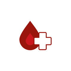 Fototapeta premium Medical Blood Logo Icon Design