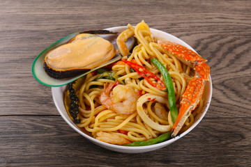 Seafood spaghetti