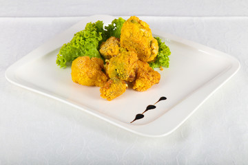 Fried broccoli