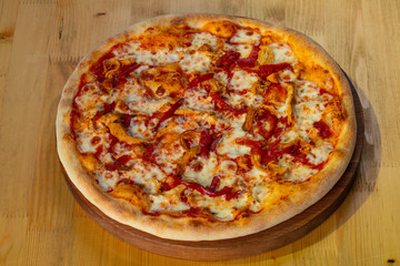 Vegetarian pizza with pepper