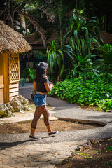 HABANA, CUBA-JANUARY 13: People in the city street on January 13, 2018 in Habana, Cuba. People in...