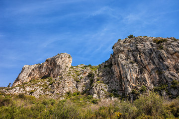 Maritime Alps landscape in France