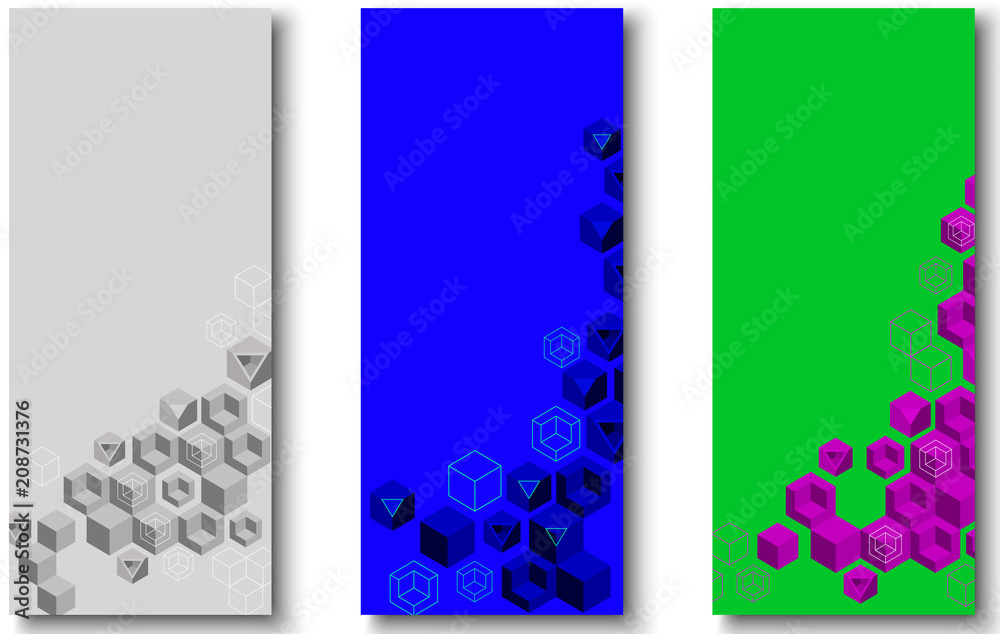 Wall mural colour abstract backgrounds with geometric pattern.