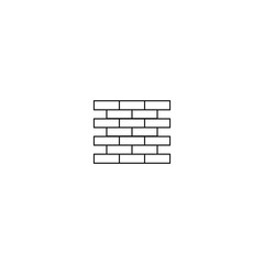Brick icon - thin lines