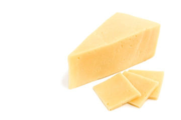 Cheese isolated on white background.