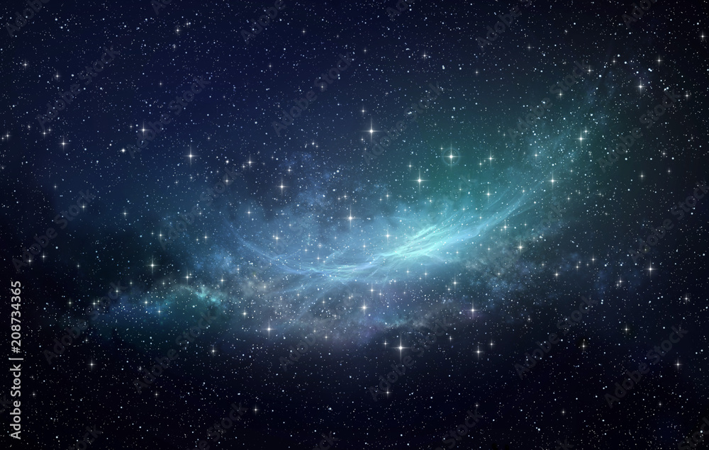 Wall mural space nebula background